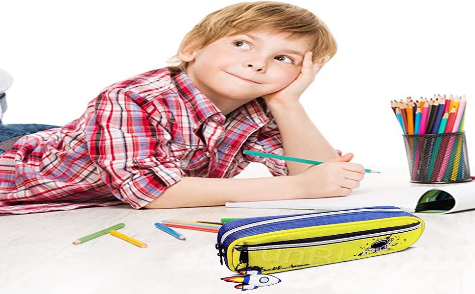 Kids Pencil Box, Kids Pencil Box for 3 Year Old Boys, Stylish Pencil Pouch Canvas Pouch for Girls