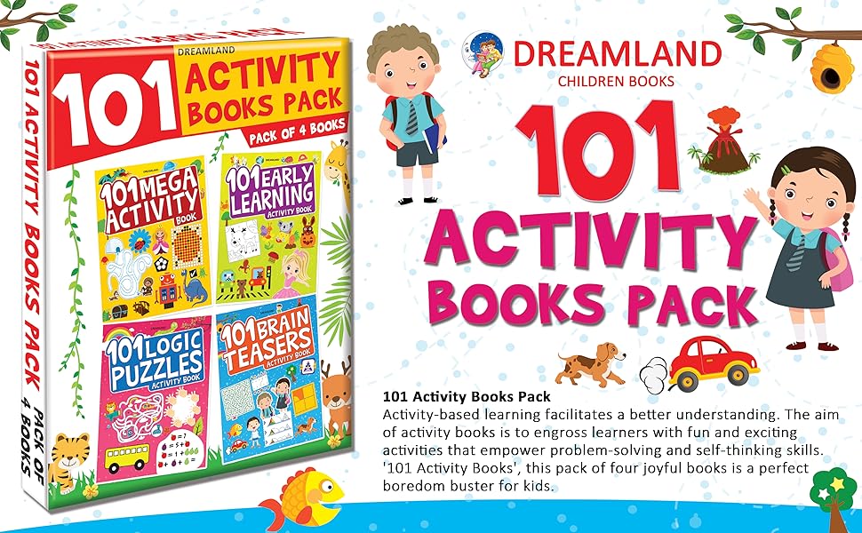 101 Activity Books - (A set of 4 Books) 8194311926 Dreamland Publications