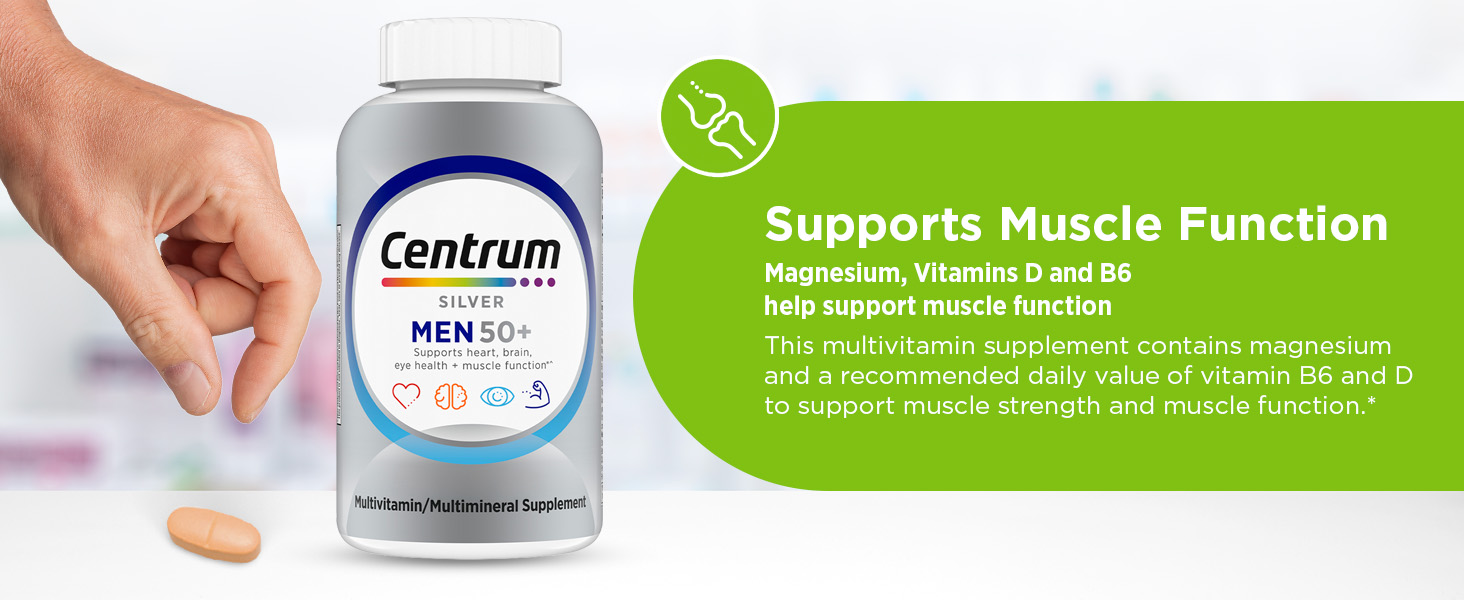 Centrum Silver Men 50+ - Supports Muscle Function