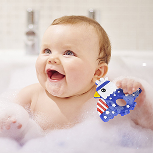 4th of july baby teething toy