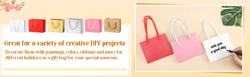 Amazon.com: Fainne 24 Pcs Pink Mini Gift Bags with Handle Amazon.com: Fainne 24 Pcs Pink Mini Gift Bags with Handle