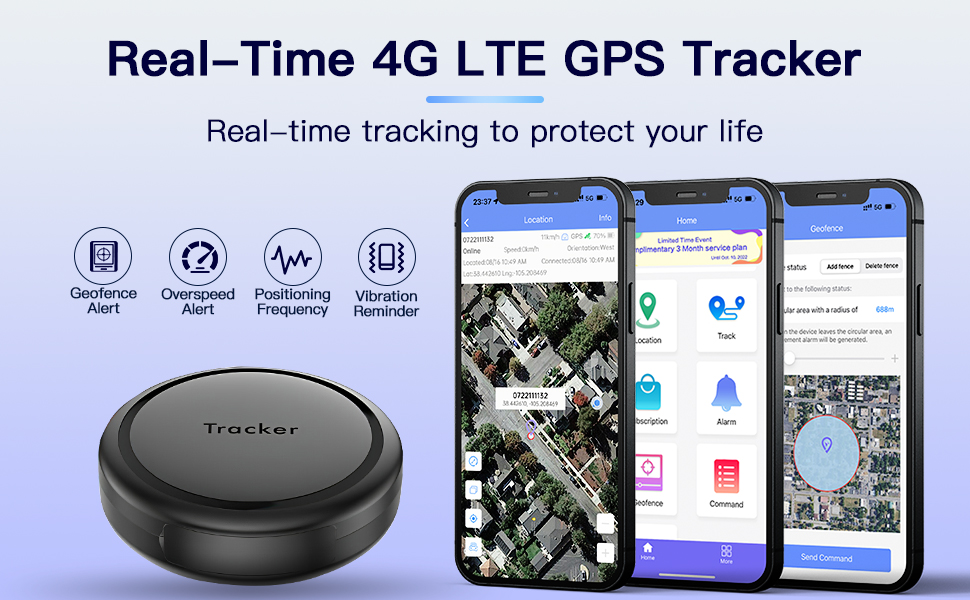 GPS Tracker,Model01.5,GPS Trackers,4G Network，Can be Used for Multiple