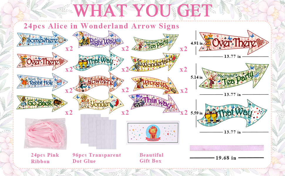 alice-in-wonderland-arrow-signs-24pcs-alice-in-nigeria-ubuy