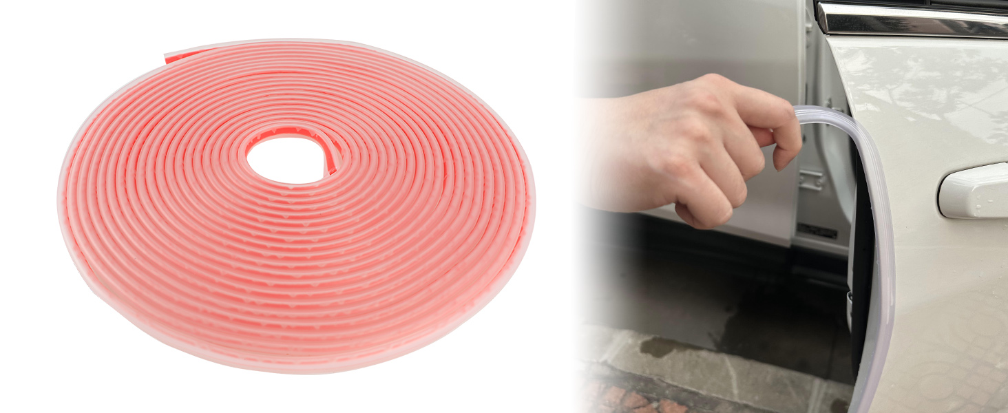 Winunite 65.6Ft Car Door Edge Guards Frosty Clear Self