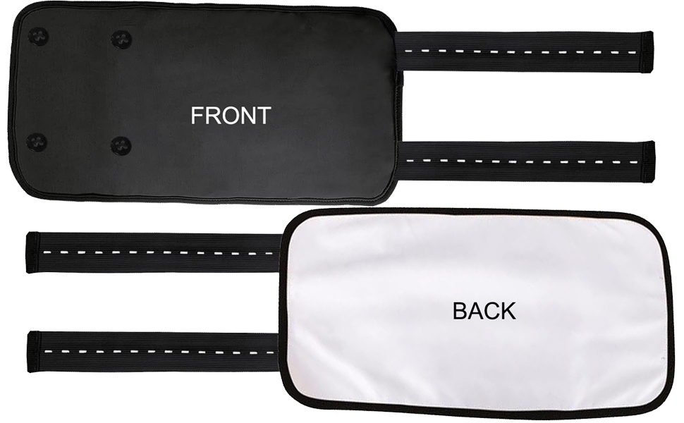 2 Pack Castor Oil Pack Wrap for Arm, Calf, Knee, Washable Reusable Castor Oil Pack