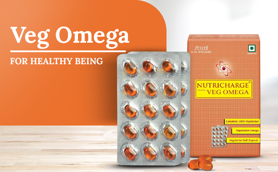 Nutricharge Veg Omega (30 Soft Capsule by RCM) Pack of 3 Amazon.in