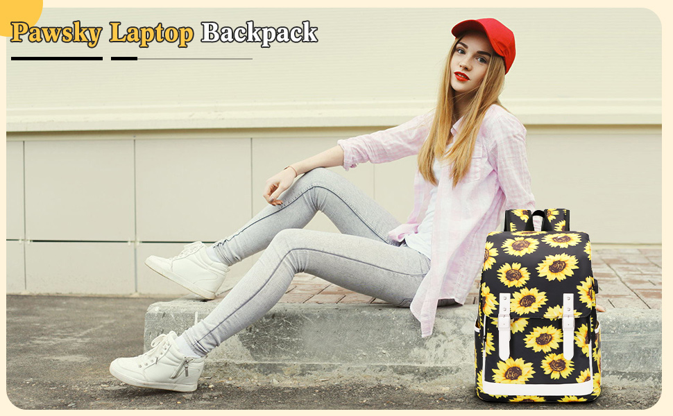 backpack for girls elementary school sunflower backpack women bookbags for women college