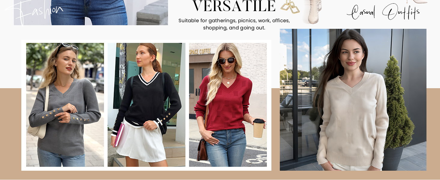 light weight sweaters casual  pull over sweaters vneck sweaters fall sweaters cozy work shirts