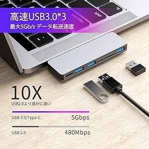 Apple MacBook シルバー USB-Cポート Amazon | USB Cアダプター MacBook Pro Air M1 M2 M3 2021 2020