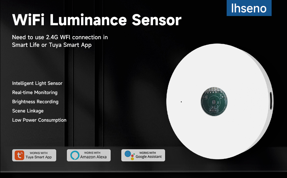 Tuya Smartlife WiFi Illuminance Brightness Light Sensor