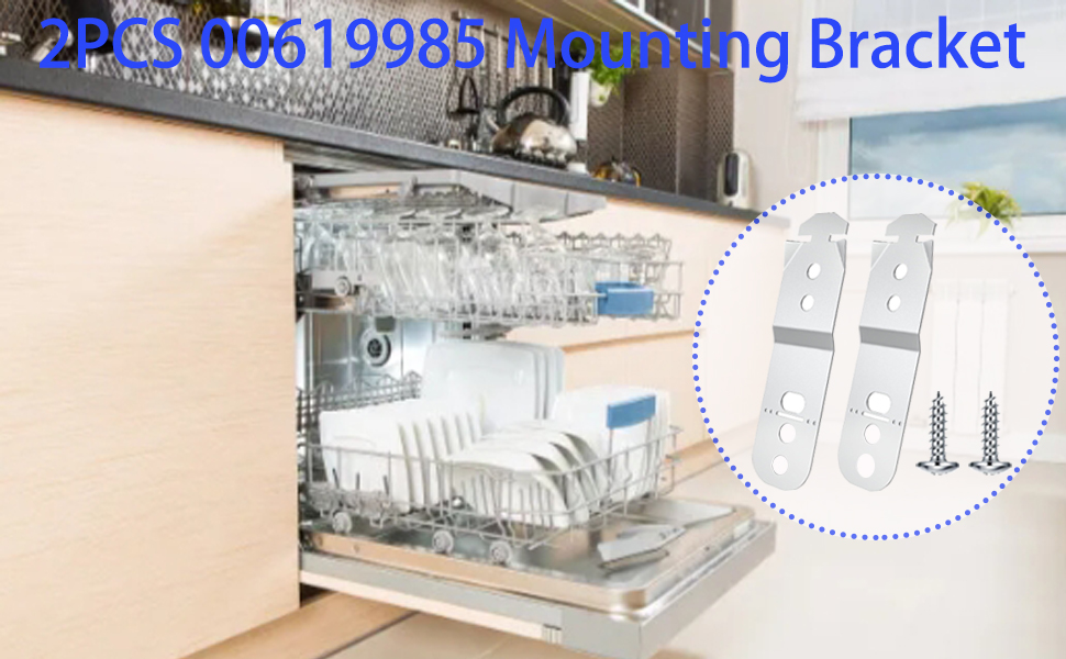 Dishwasher Mounting Bracket 619985 Compatible with Bosch