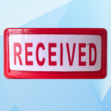 Self Inking Office Stamp Set for Approved Paid Completed Copy Faxed Scanned
