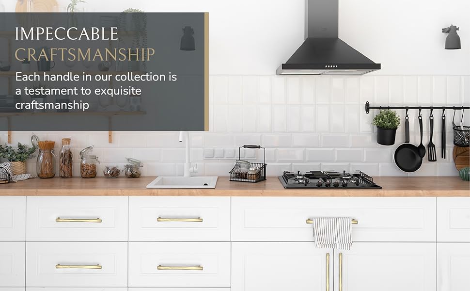 FERROFASIL 10 Pack Polished Gold Pulls 71/2 in Kitchen