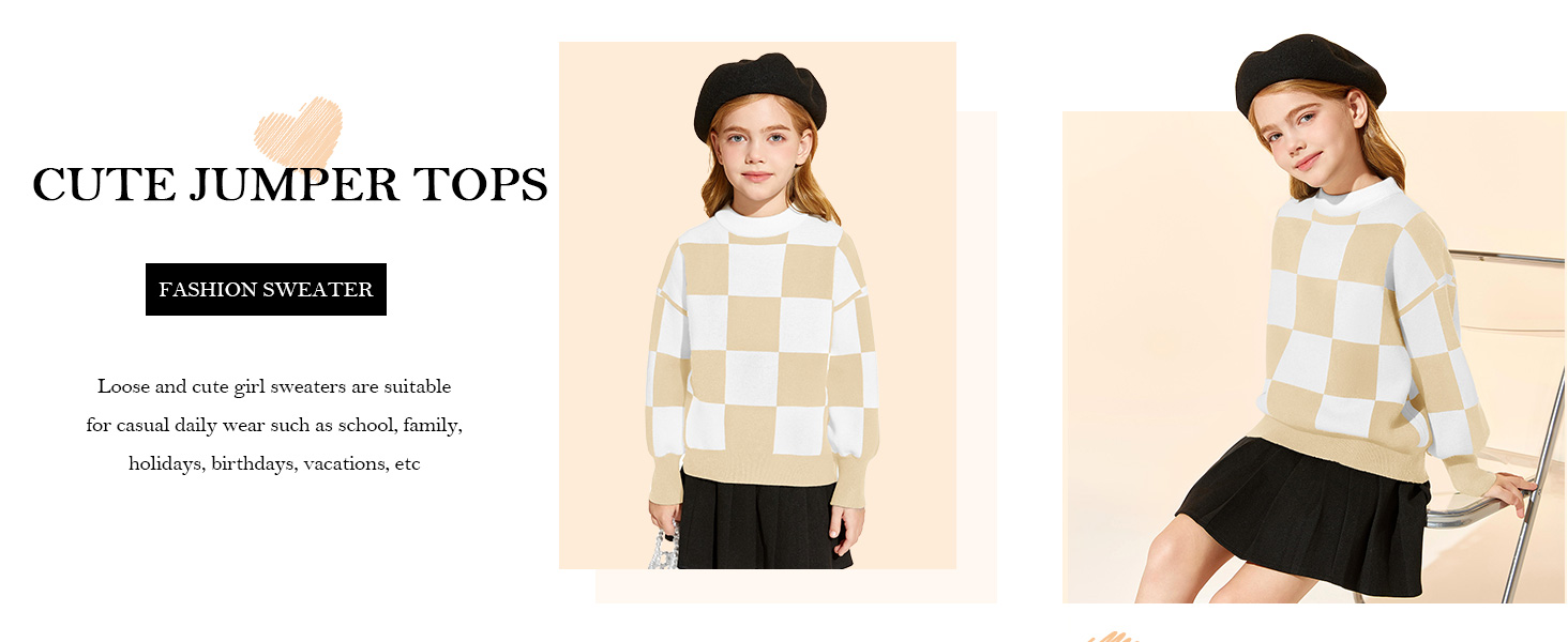 Girls Cute Jumper Tops