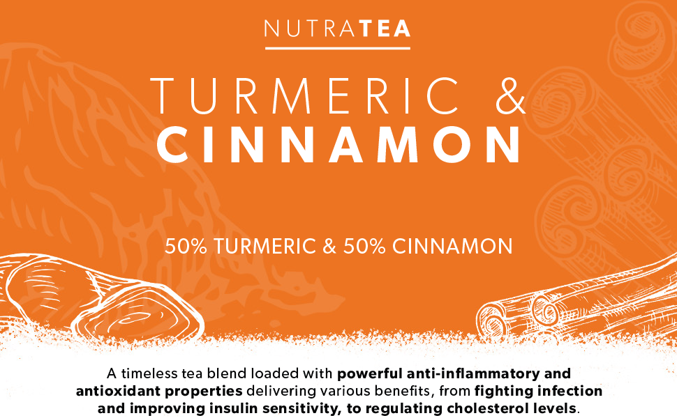 Nutra Tea Turmeric and Cinnamon Herbal Tea