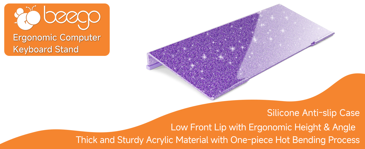 purple keyboard stand for desktop