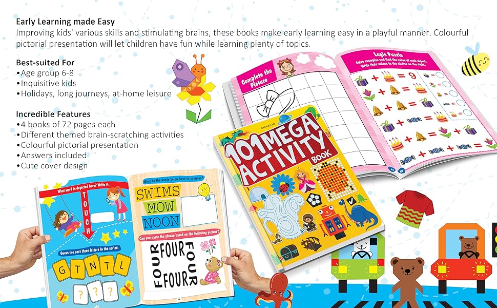 101 Activity Books - (A set of 4 Books) 8194311926 Dreamland Publications