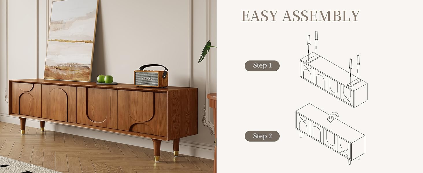 easy assembly tv stand