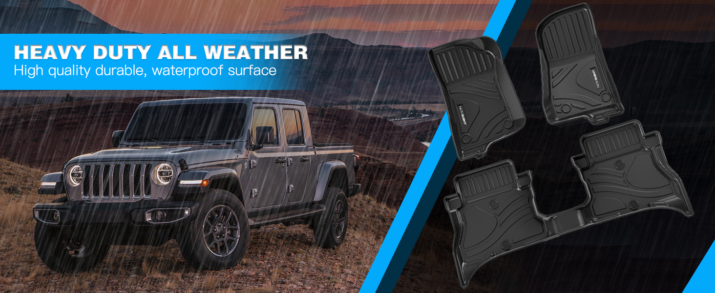 Floor Mats for Jeep Wrangler 4XE 2021 2022 2023, NOVSIGHT