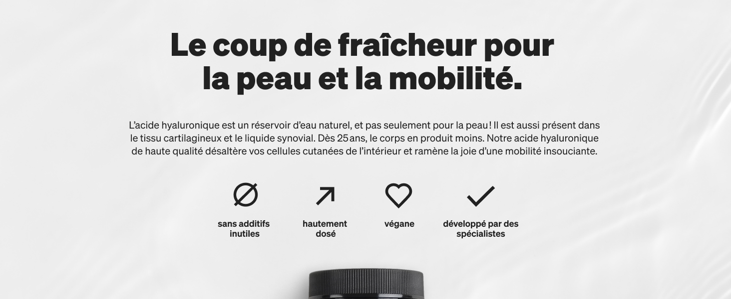 acide gelules pur poudre bio 200mg hyaluronic hyaluron gélules hyaluronique acid comprimé