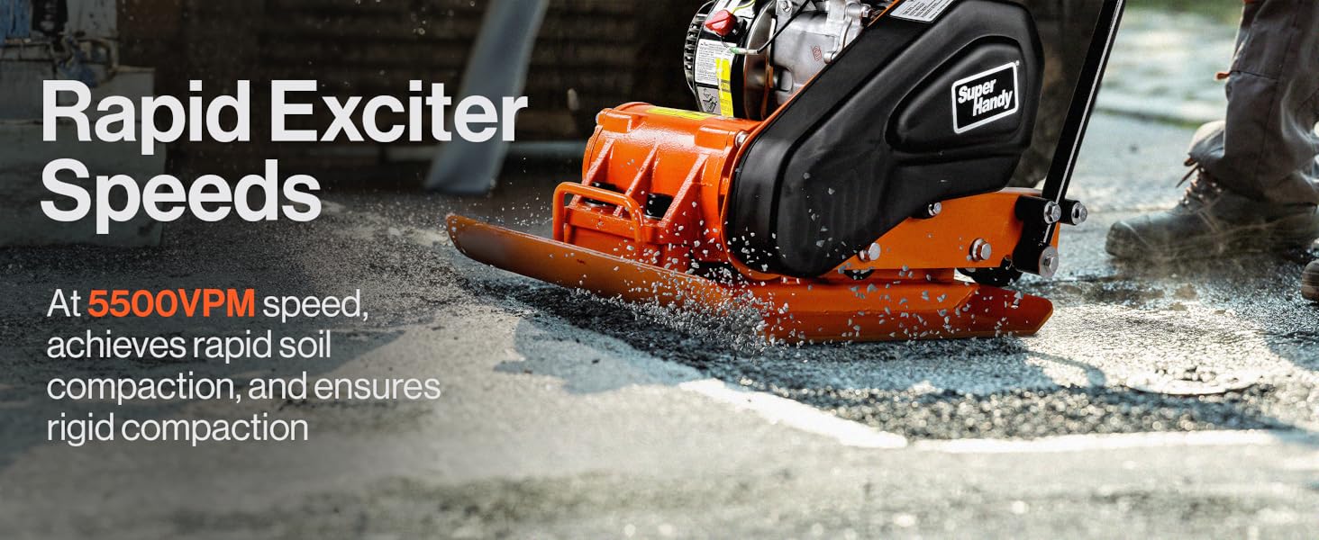SuperHandy GUO118 B0CRMSFSYD Plate Compactor