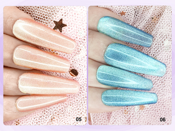 NAILGIL Cat Eye Gel Nail Polish with Magnet, Jelly Purple