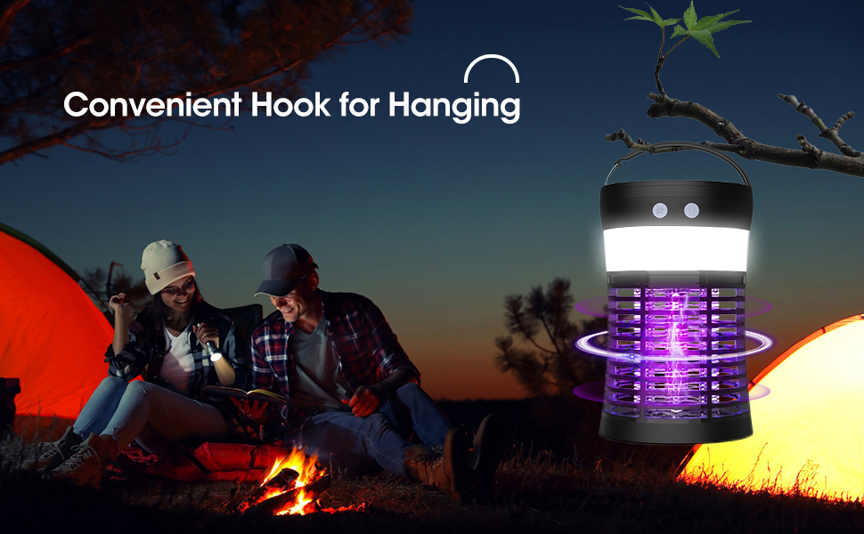 Solar Powered Bug Zapper Mosquito Zappers Killer, Electric Fly Zapper