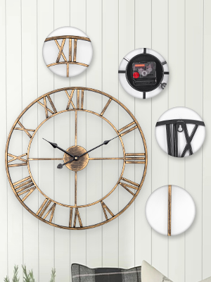OPEN FACE WALL CLOCK