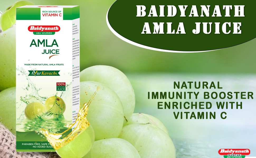 Baidyanath Asli Ayurved Amla Juice Rich Source Of Vitamin C And
