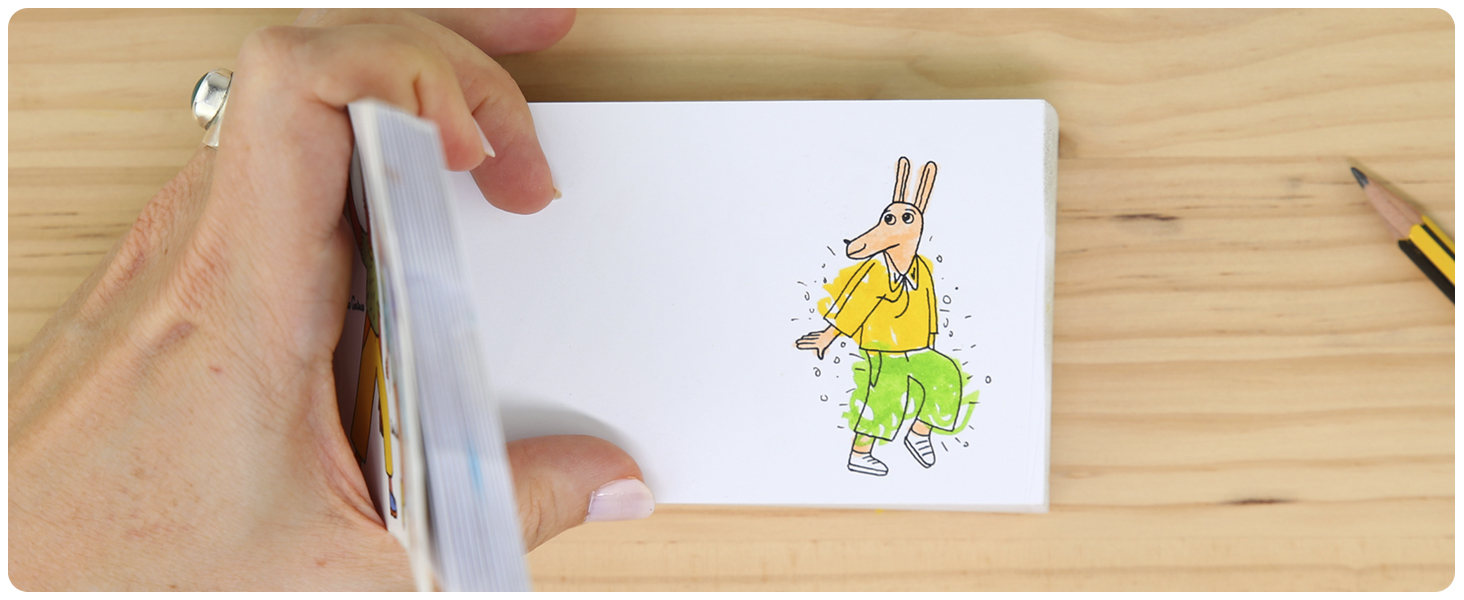 Flipboku Coloring & Animation Flipbook 6 Funky