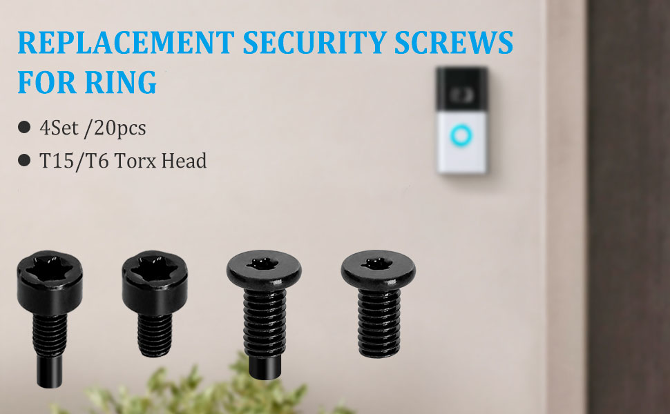 4 Set/20 PCS Ring Security Screws Bolts Replacement Tools