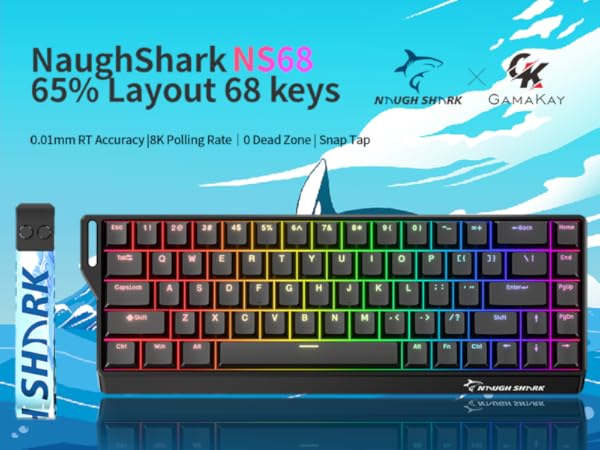 na.♡ Amazon.com: GK GAMAKAY x NaughShark NS68 Hall Effect Rapid Trigger