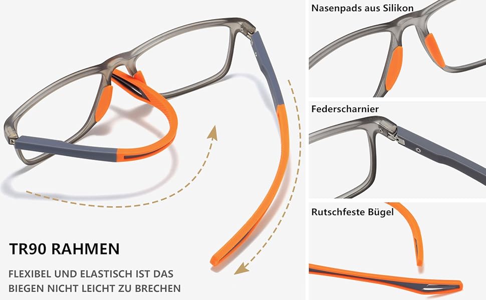 Damen Herren Selbsttönende Lesebrille mit Sonnenbrille UV400 Schutz Lesehilfe Sehhilfe 