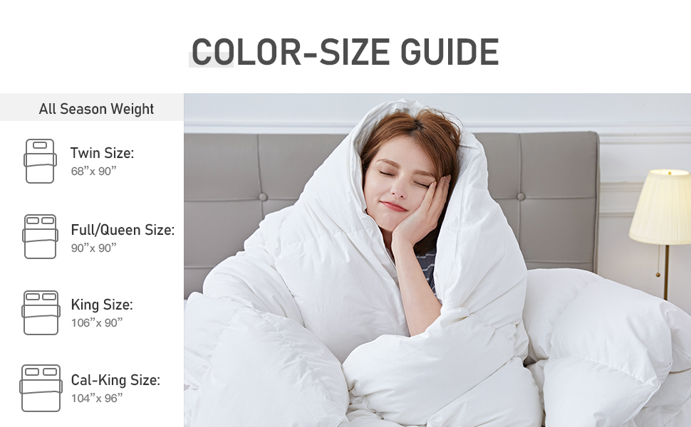 white down comforter king size