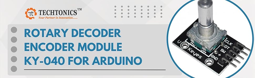 TECHTONICS Rotary Decoder Encoder Module KY-040 for Arduino : Amazon.in ...