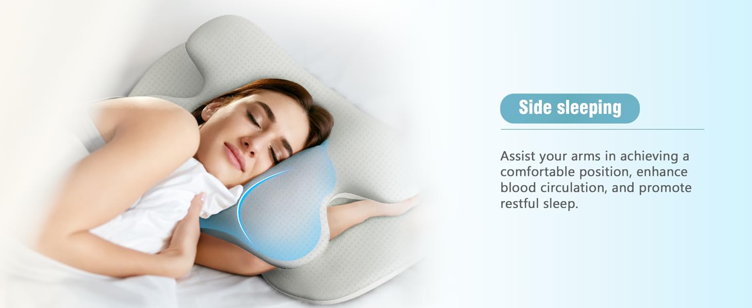 Cervical Pillow for Neck Pain, Cooling Pillow for Neck and