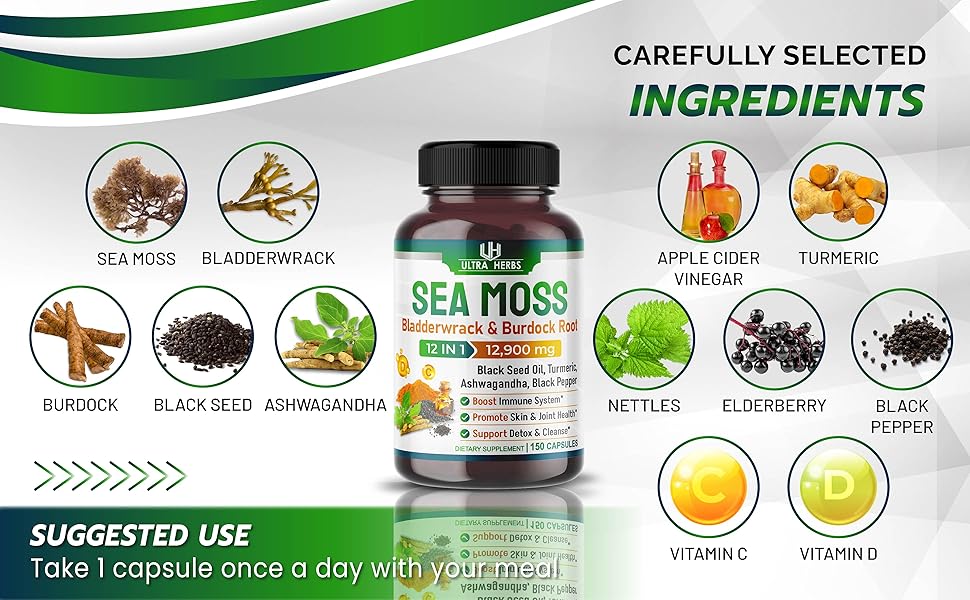 Ultra herbs Irish sea moss supplement