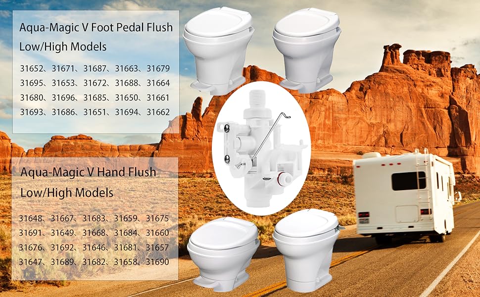 31705 LeakResistant Design RV Toilet Water Valve Module