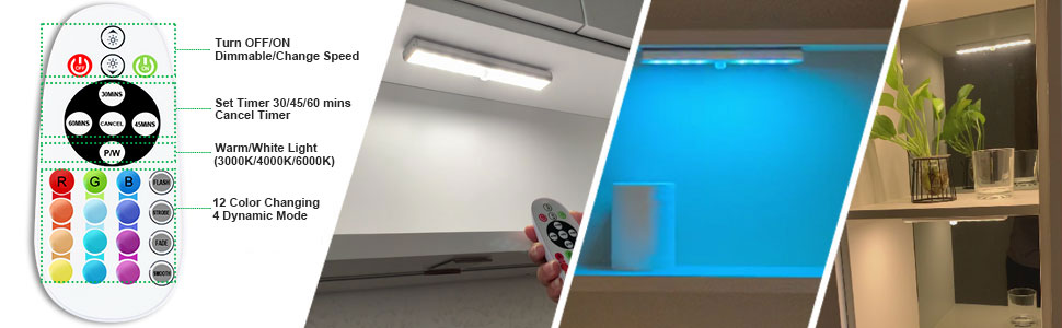 under counter led lights for kitchen pantry night timer dimming
