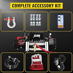 treuil électrique 12v avec télécommande sans fil