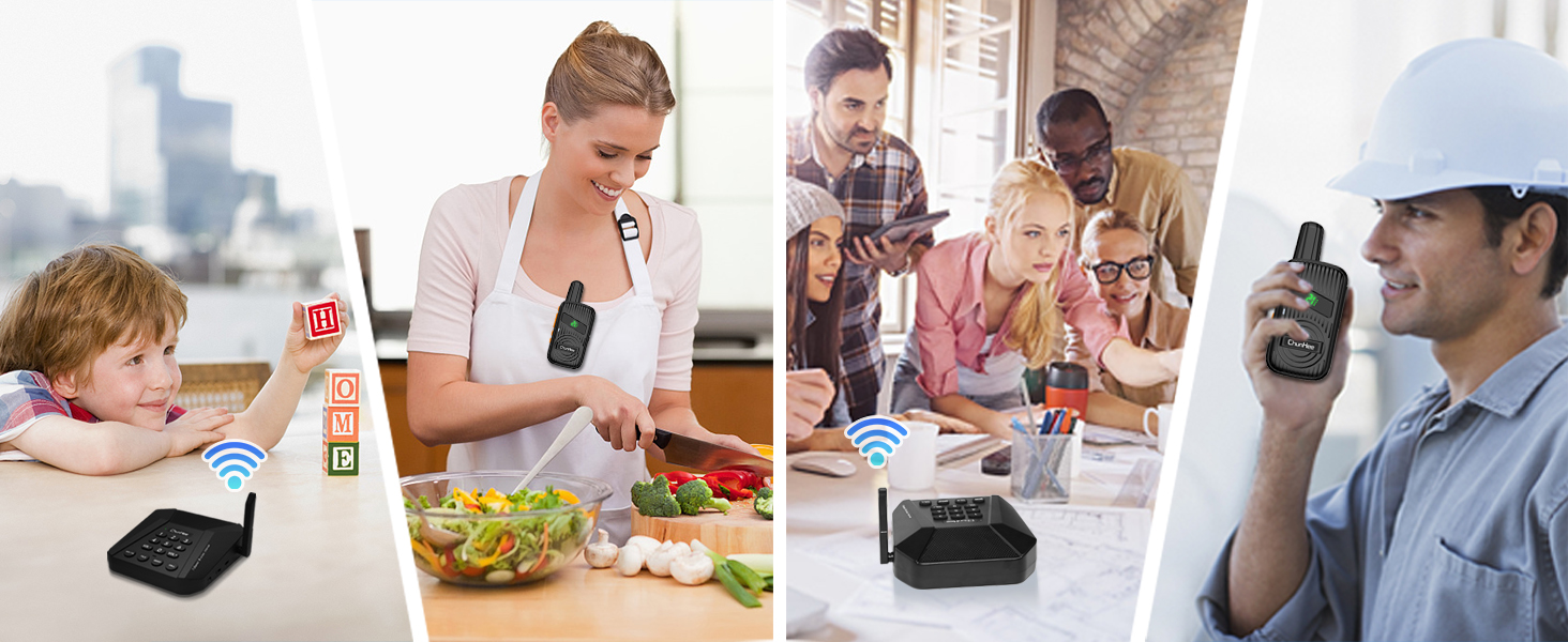 Amazon.com: ChunHee Intercoms Wireless for Home 21 Channels Portable ...