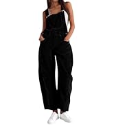 AMEBELLE Corduroy Overalls for Women Barrel Wide Leg Bib Corduroy Pants Women Adjustable Romper J...