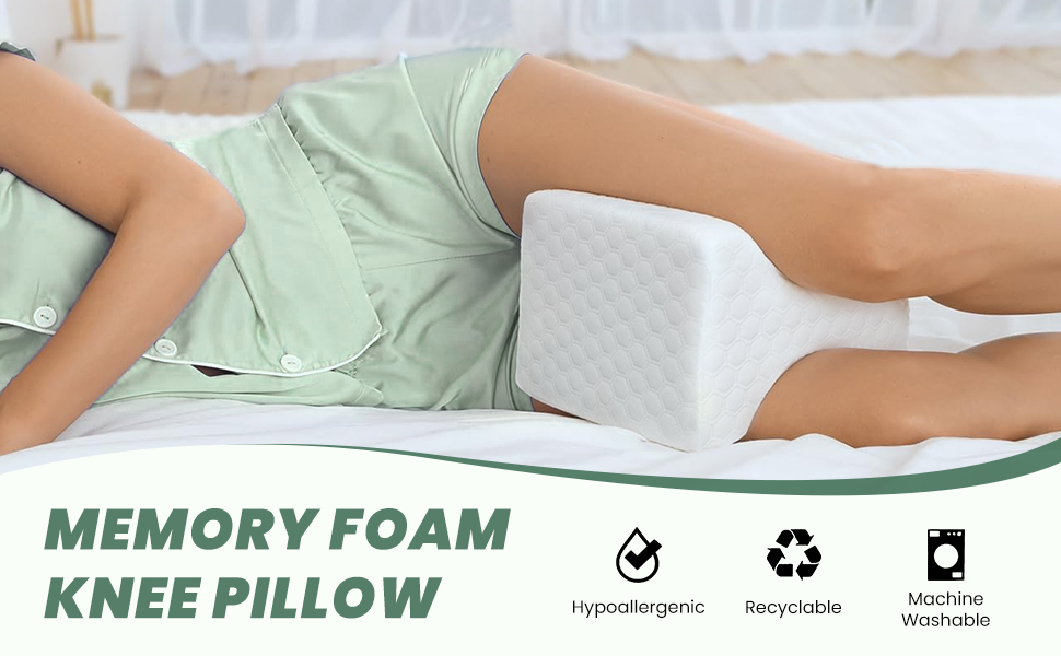 Farmigood Memory Foam Leg Knee Pillow, Knee Pillow to Relieve Lower