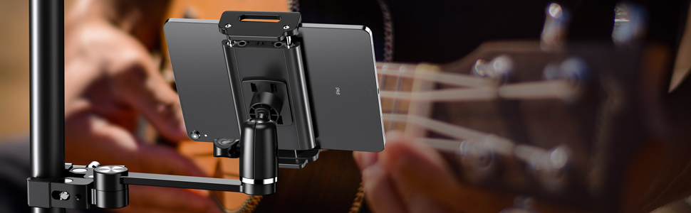TABLET MOUNT FOR MICROPHONE STAND