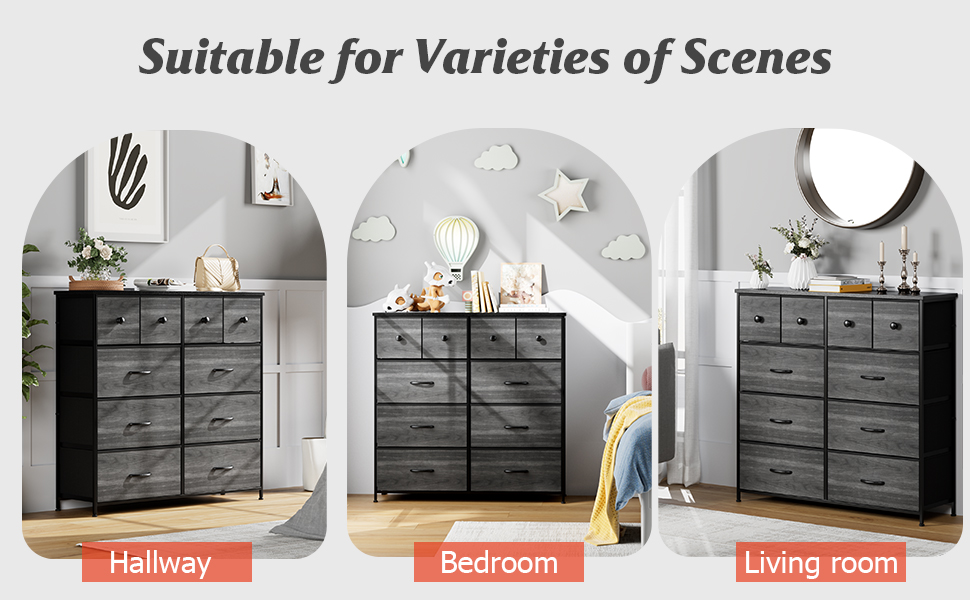 Nicehill Dresser for Bedroom with 10 Drawers, Storage