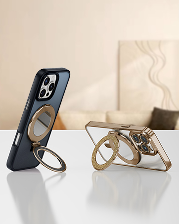 Magnetic iphone ring stand