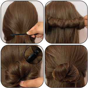 QMSILR 2 set of 4 Bun Hair Braiding Tool