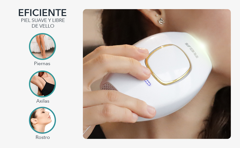 rc-ipl, eficiente, piernas, axilas, rostro, luz pulsada