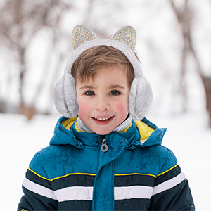 Girls Ear Muffs Plush Earmuffs