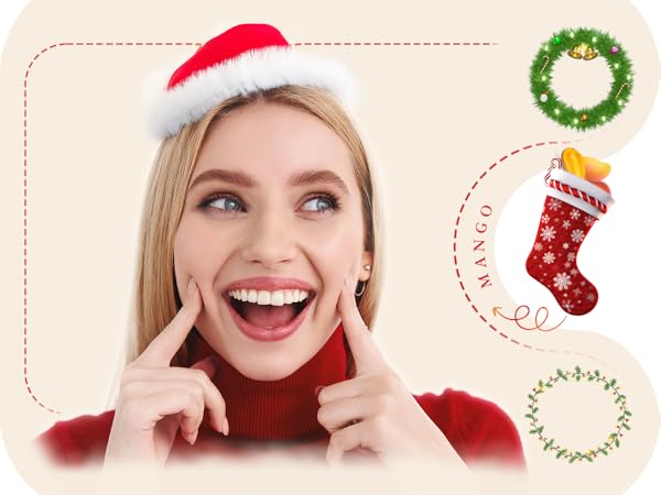 Lip Balm Hydrating Bulk Chap Stick with Fruit Flavors, Coconut Oil, Cocoa Butter - Christmas